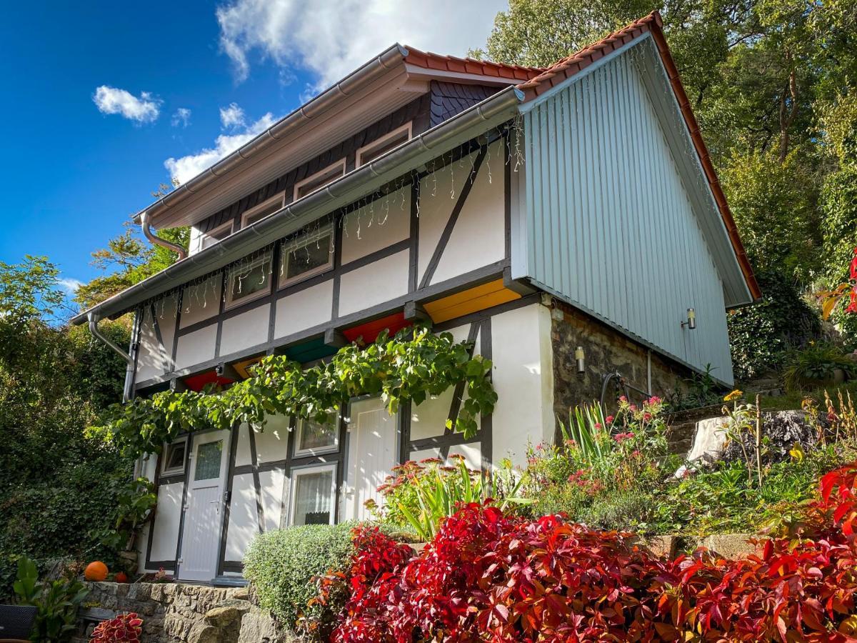 Villa Harz im Glück - Fachwerkhaus für zwei in Wernigerode Exterior foto